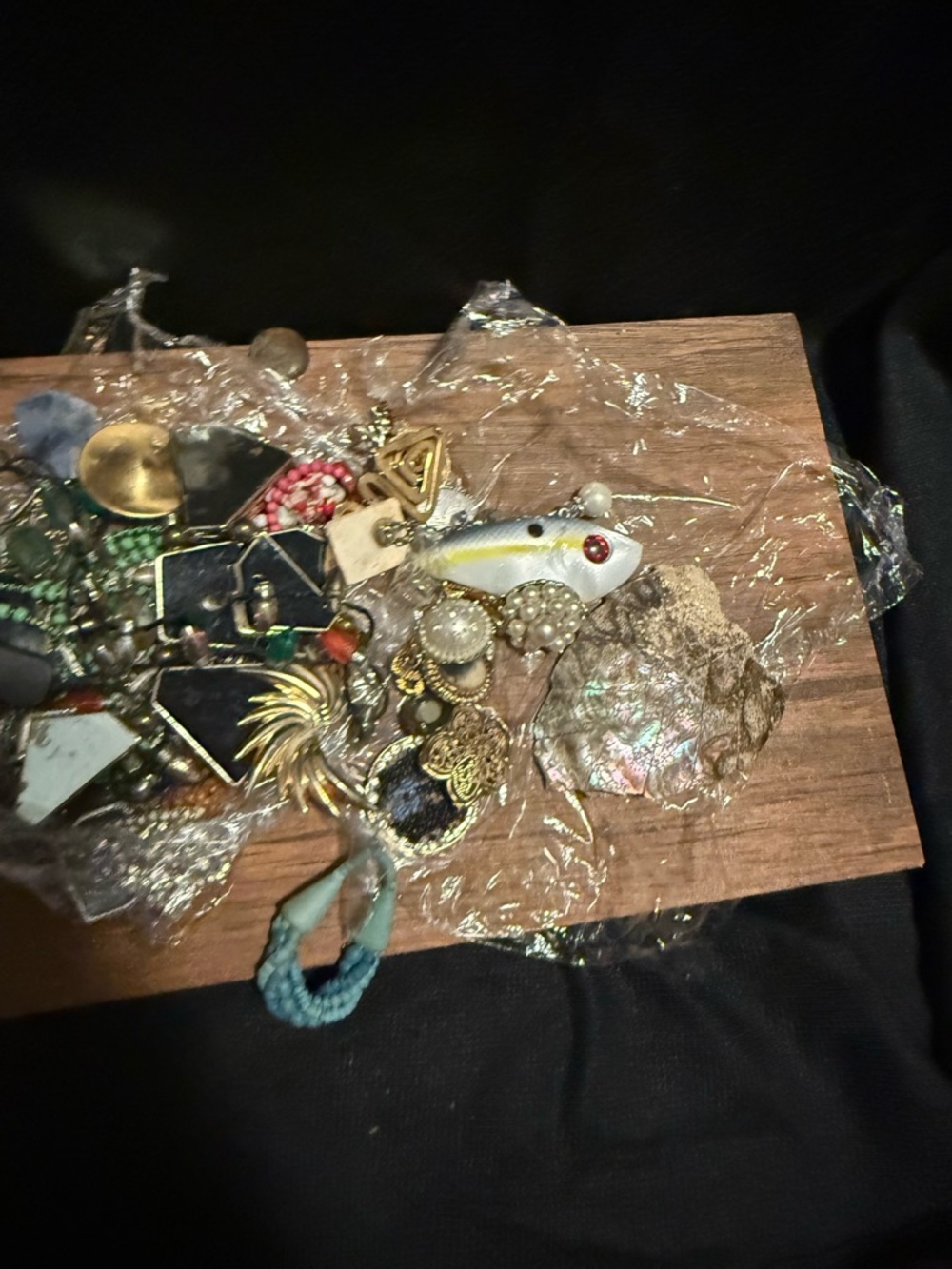 Assorted crafting jewelry pieces